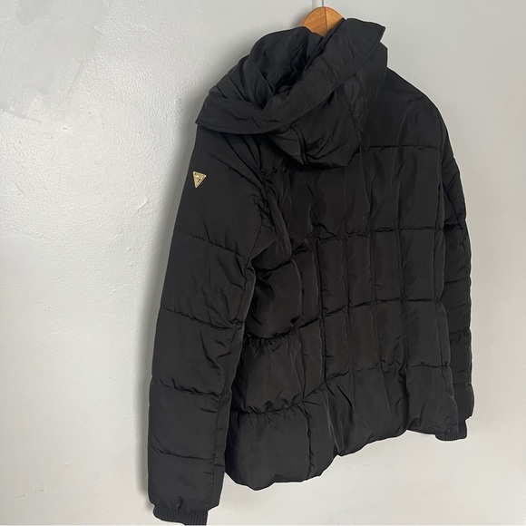 Guess Women’s Puffer Winter Jacket Coat Black small - Picture 5 of 8